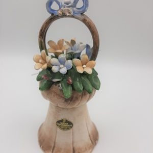 Vintage Nuova Capodimonte Porcelain Flower Bell